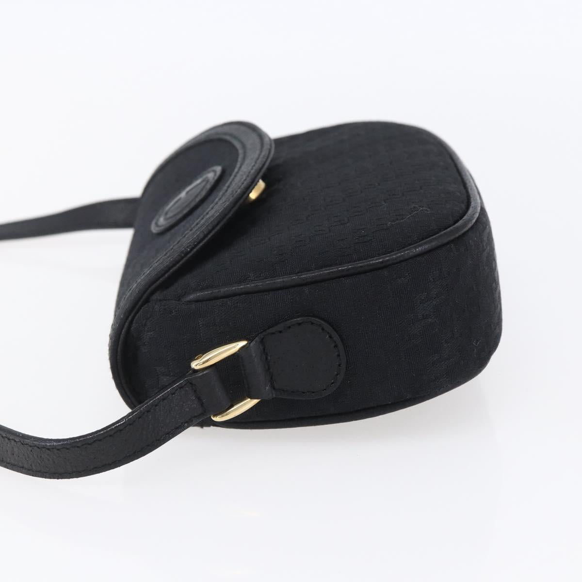 GUCCI Shoulder Bag Canvas Black Gold Auth ep11952 - Jerrillo image 3