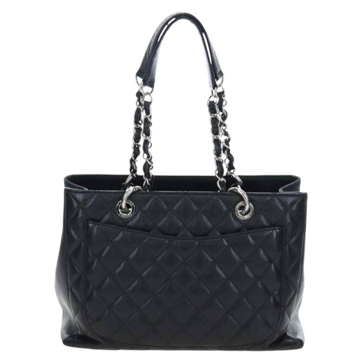 CHANEL Matelasse COCO Mark Chain Bag Caviar Skin Black Silver CC Auth ep15633V - Jerrillo image 2