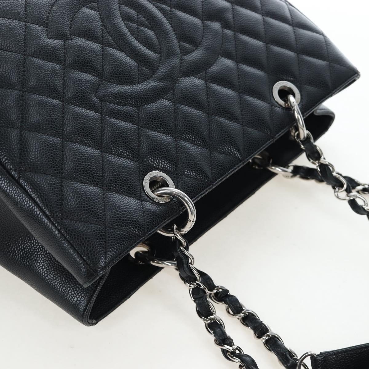 CHANEL Matelasse COCO Mark Chain Bag Caviar Skin Black Silver CC Auth ep15633V - Jerrillo image 7