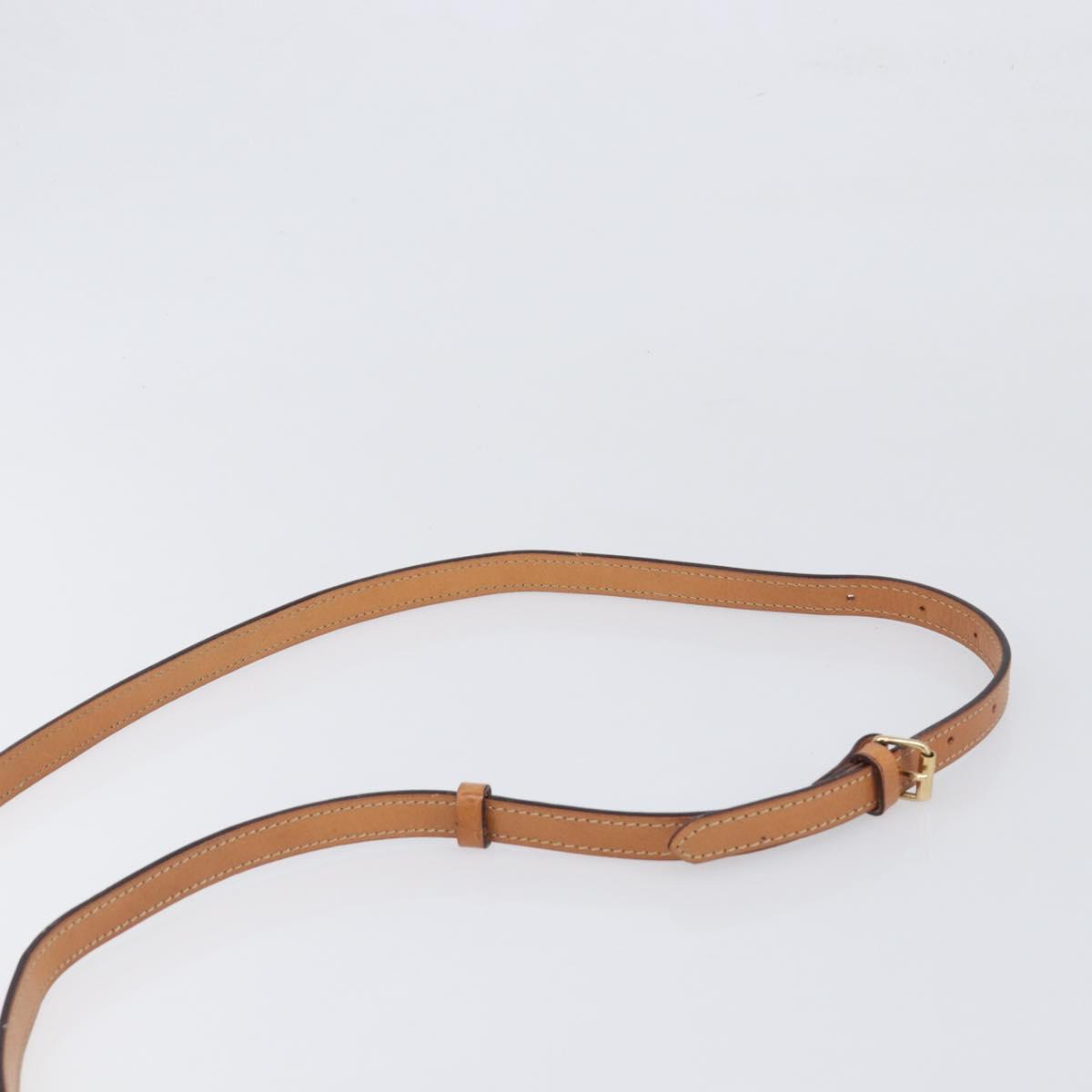 CELINE Macadam Shoulder Bag PVC Leather Beige Gold Tone Auth ep15726 - Jerrillo image 8