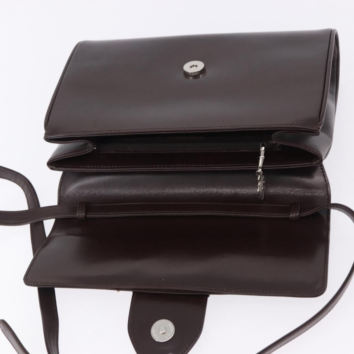 GUCCI Shoulder Bag Leather Brown Silver 004 01 0296 Auth ep15780 - Jerrillo image 10