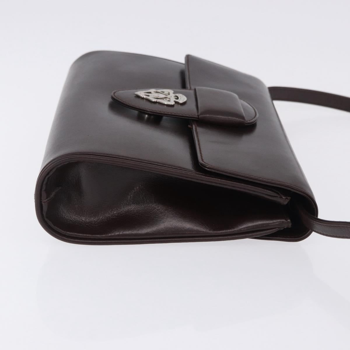GUCCI Shoulder Bag Leather Brown Silver 004 01 0296 Auth ep15780 - Jerrillo image 3