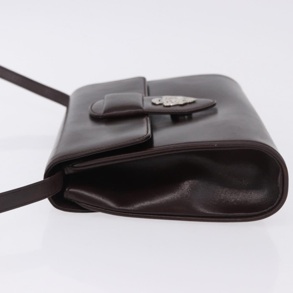 GUCCI Shoulder Bag Leather Brown Silver 004 01 0296 Auth ep15780 - Jerrillo image 4