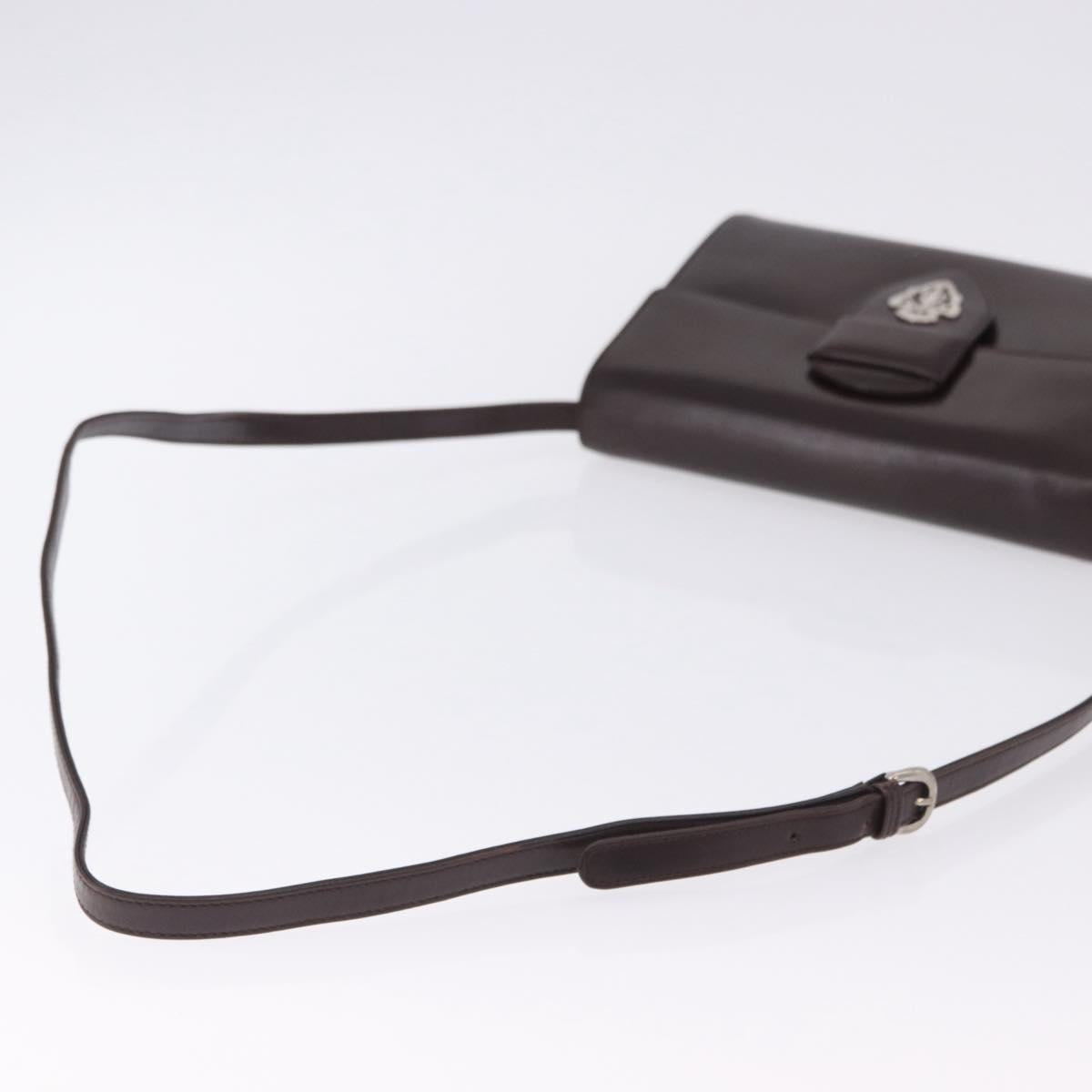 GUCCI Shoulder Bag Leather Brown Silver 004 01 0296 Auth ep15780 - Jerrillo image 7