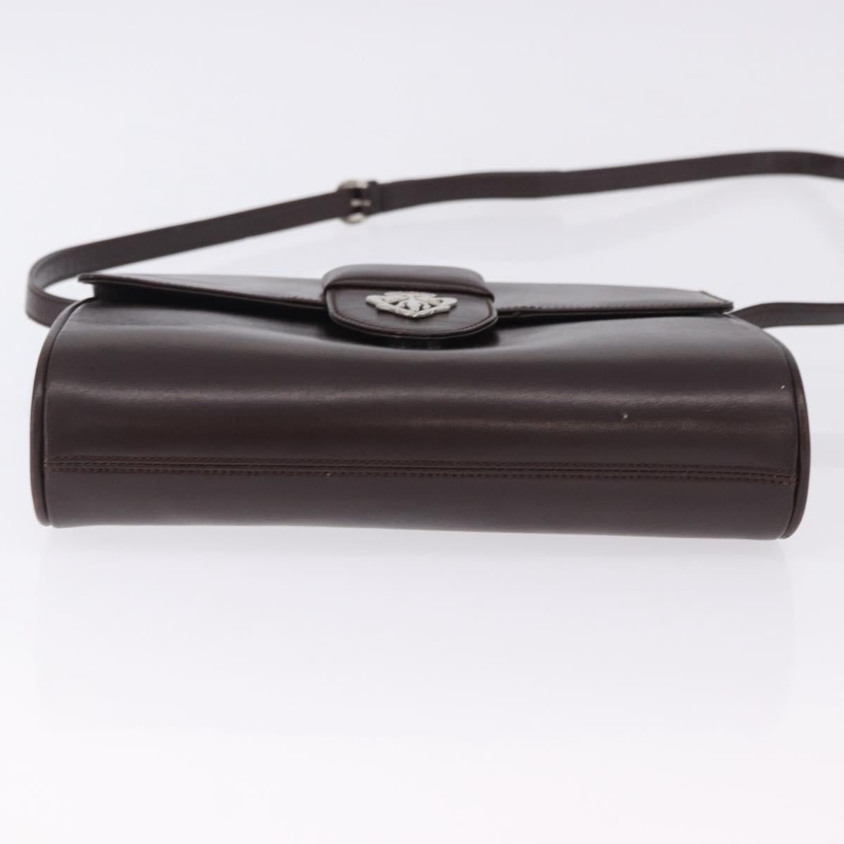 GUCCI Shoulder Bag Leather Brown Silver 004 01 0296 Auth ep15780 - Jerrillo image 5