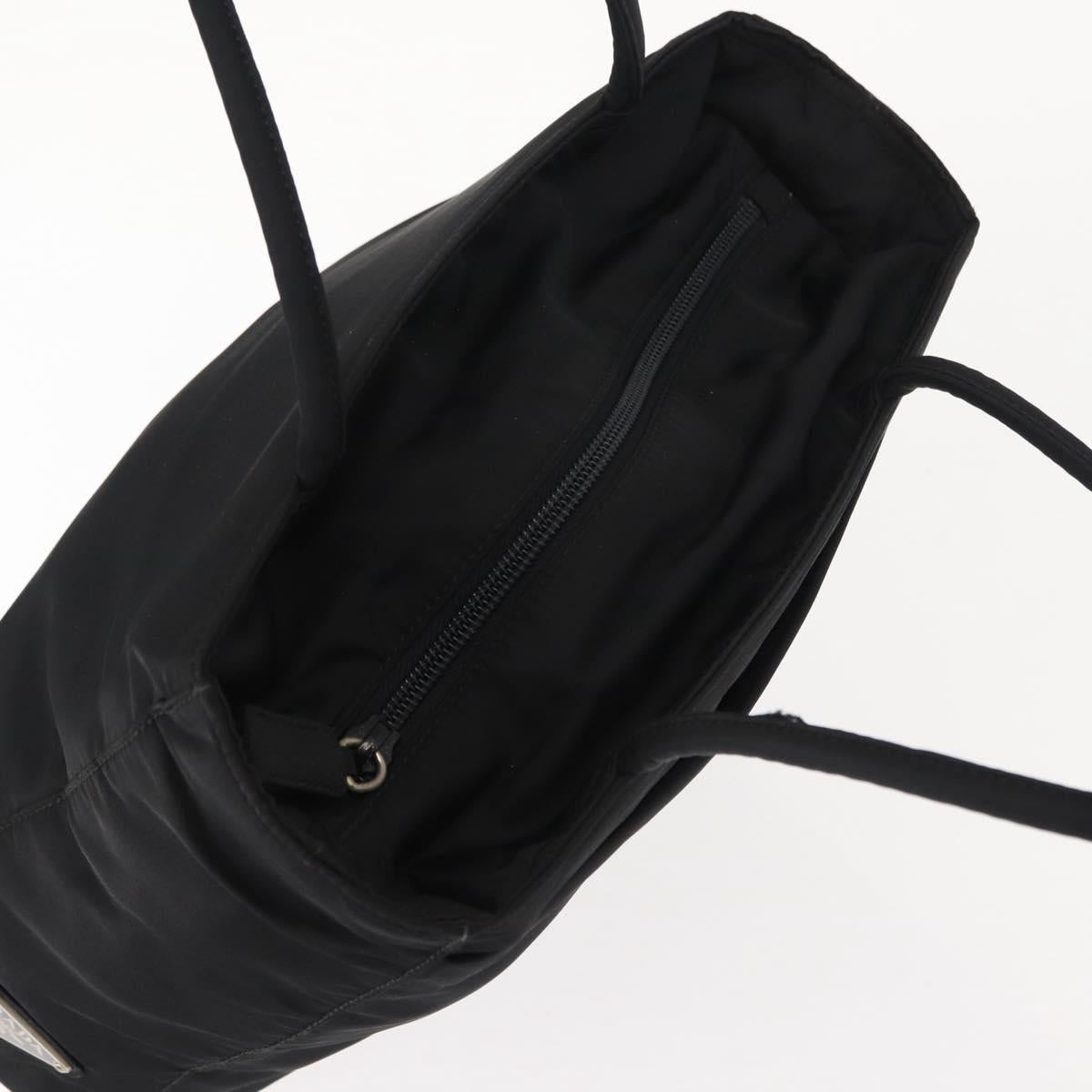 PRADA Tote Bag Nylon Black Silver Auth gh1067 - Jerrillo image 6