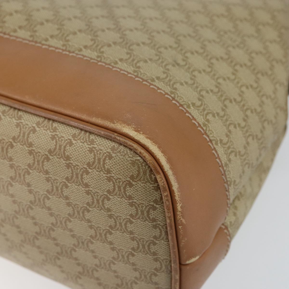 CELINE Macadam Canvas Shoulder Bag PVC Beige Gold Auth gh1093 - Jerrillo image 10