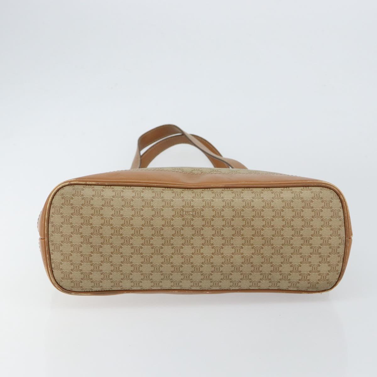 CELINE Macadam Canvas Shoulder Bag PVC Beige Gold Auth gh1093 - Jerrillo image 9
