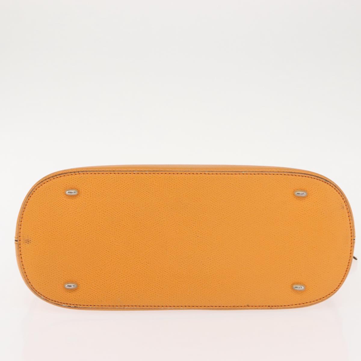 CELINE Hand Bag Leather Yellow Gold Auth gh1094 - Jerrillo image 10