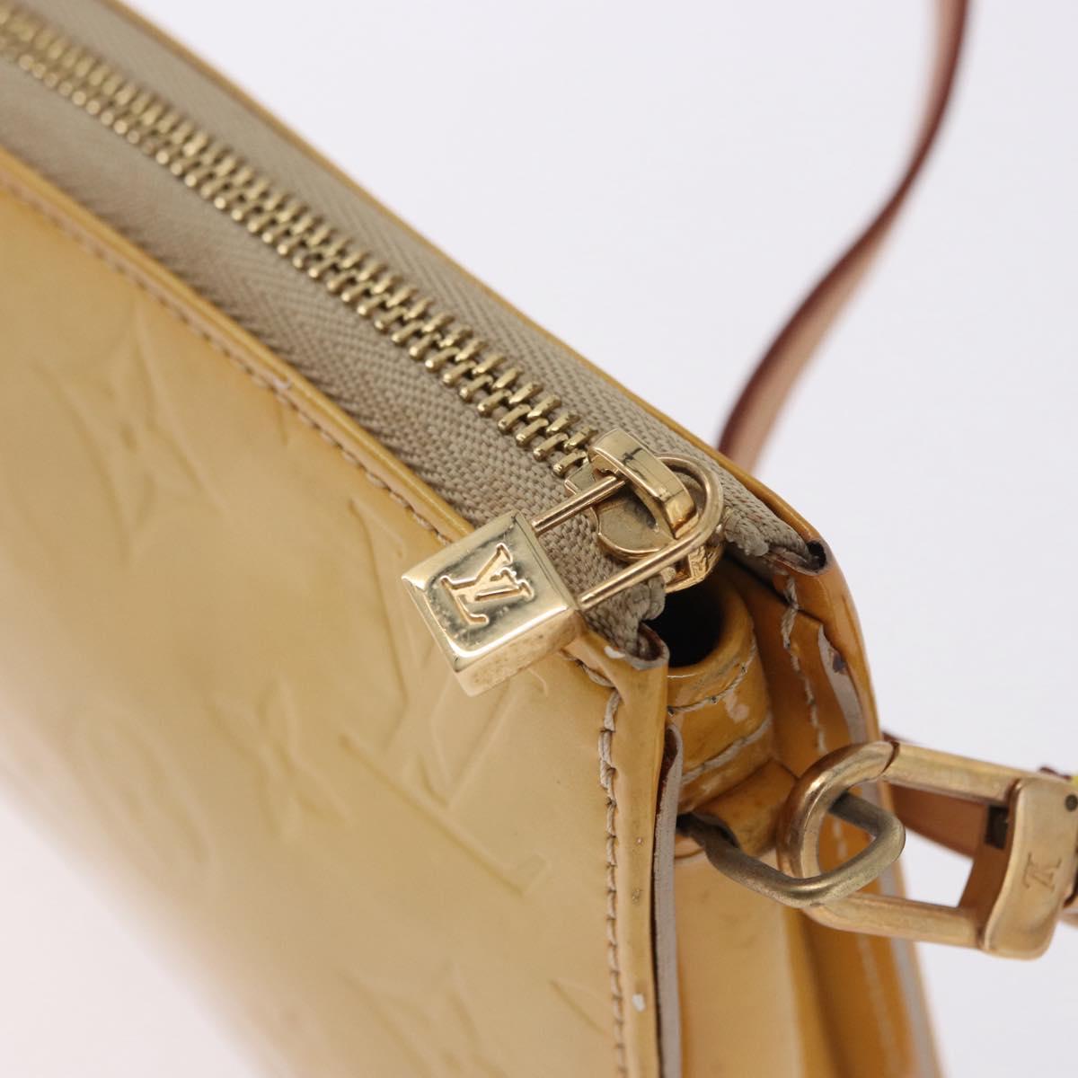 LOUIS VUITTON Monogram Vernis Lexington Accessory Pouch Beige M91010 Auth gh2259 - Jerrillo image 10