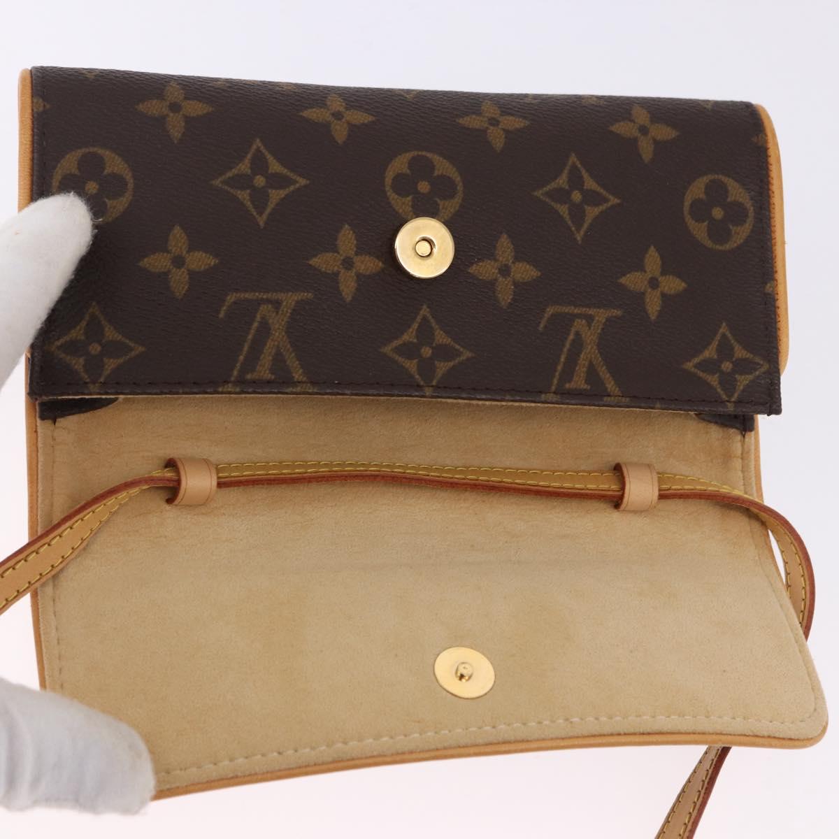 LOUIS VUITTON Monogram Pochette Twin PM Shoulder Bag M51854 LV Auth ka5272A - Jerrillo image 10