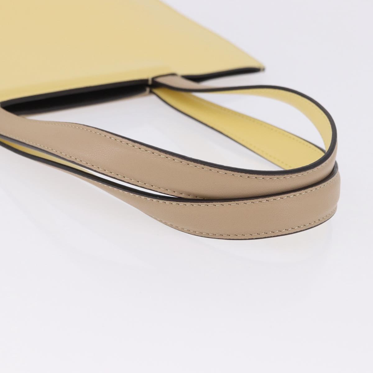 FENDI Tote Bag Leather Yellow Auth ka5585V - Jerrillo image 7