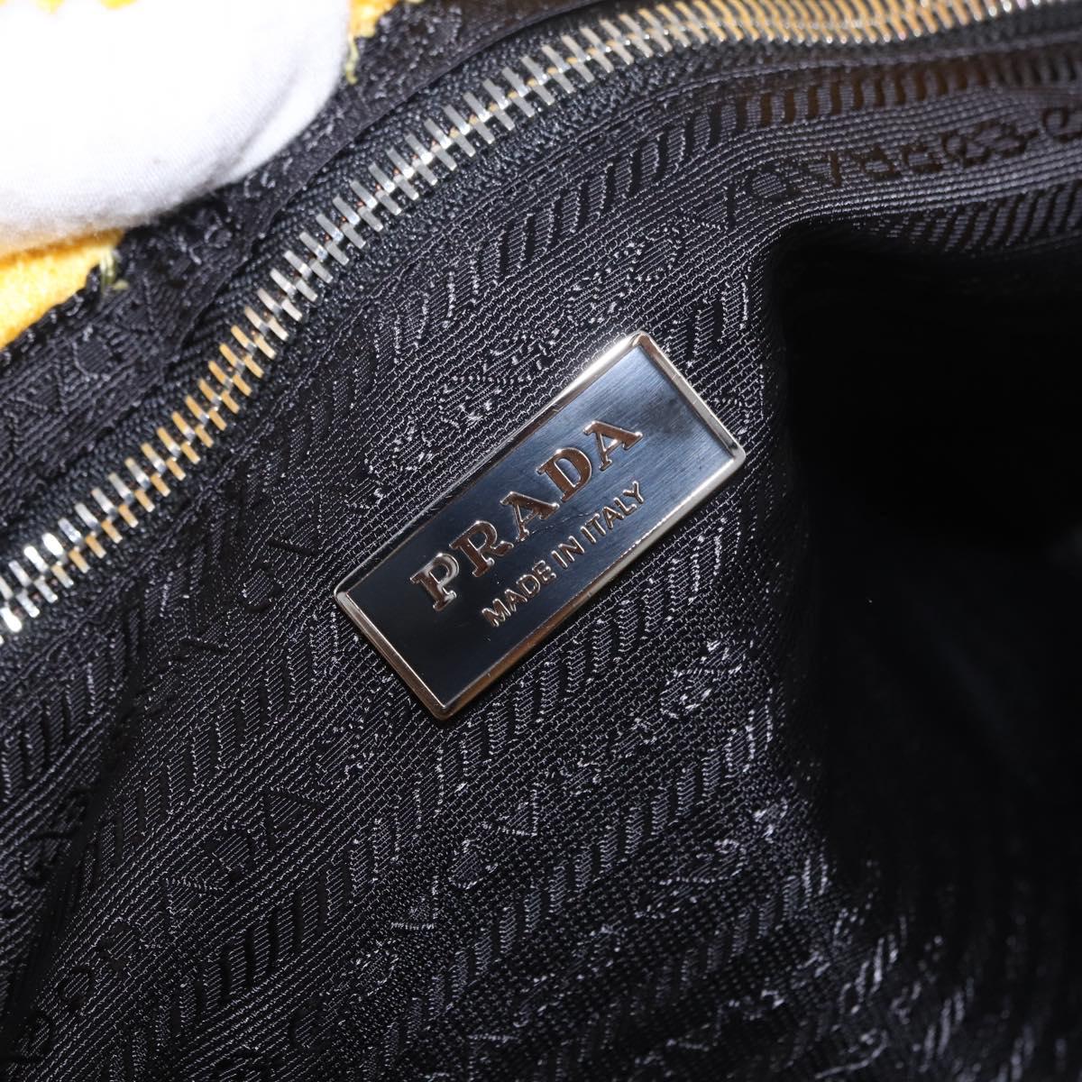 PRADA Tote Bag Pile Yellow Silver Auth ka5626V - Jerrillo image 10