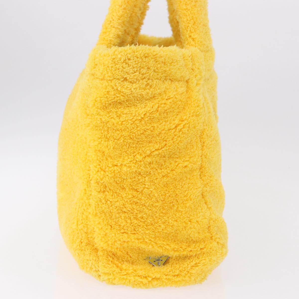 PRADA Tote Bag Pile Yellow Silver Auth ka5626V - Jerrillo image 4