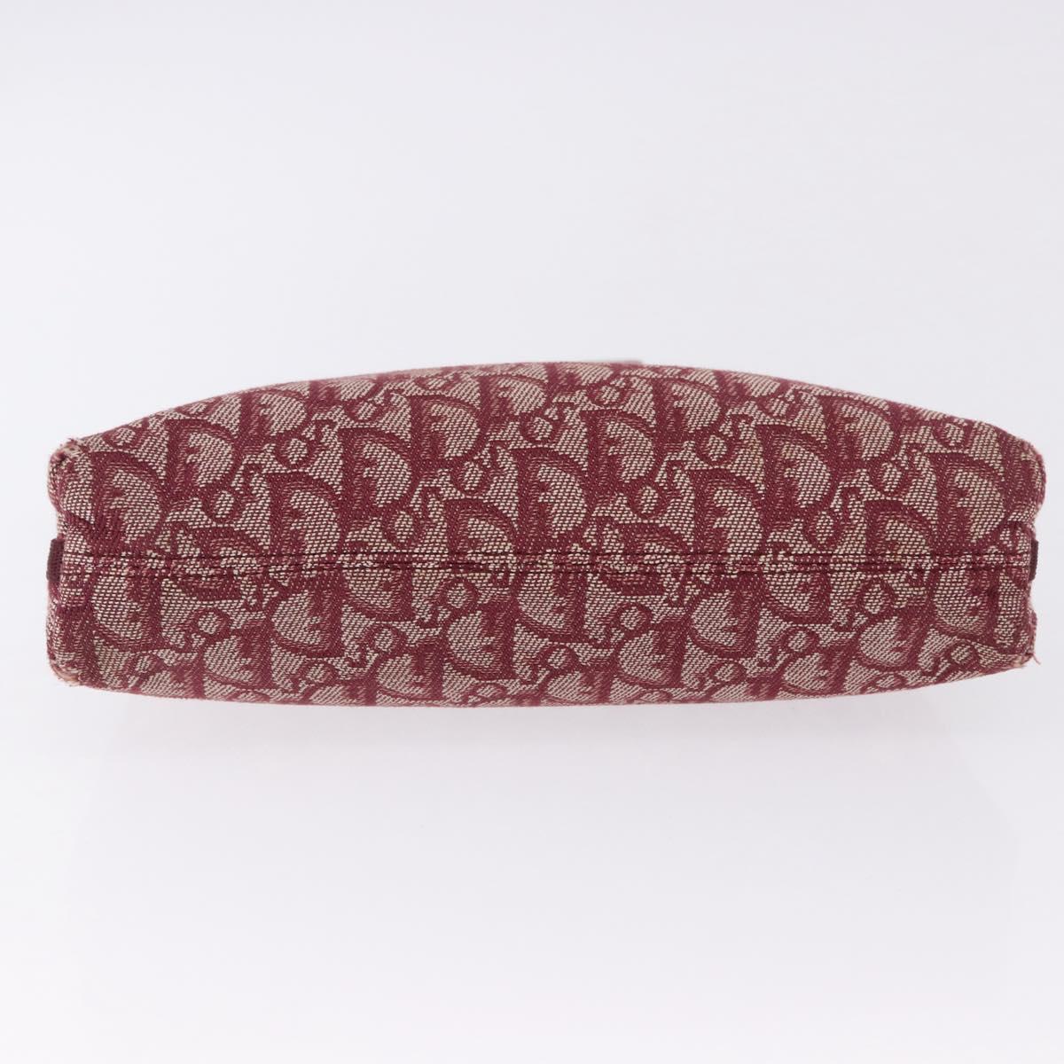 Christian Dior Trotter Canvas Accessory Pouch Red Silver Auth ka5653 - Jerrillo image 6