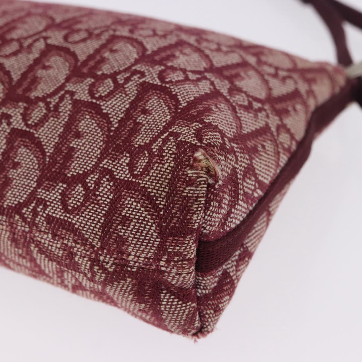 Christian Dior Trotter Canvas Accessory Pouch Red Silver Auth ka5653 - Jerrillo image 9