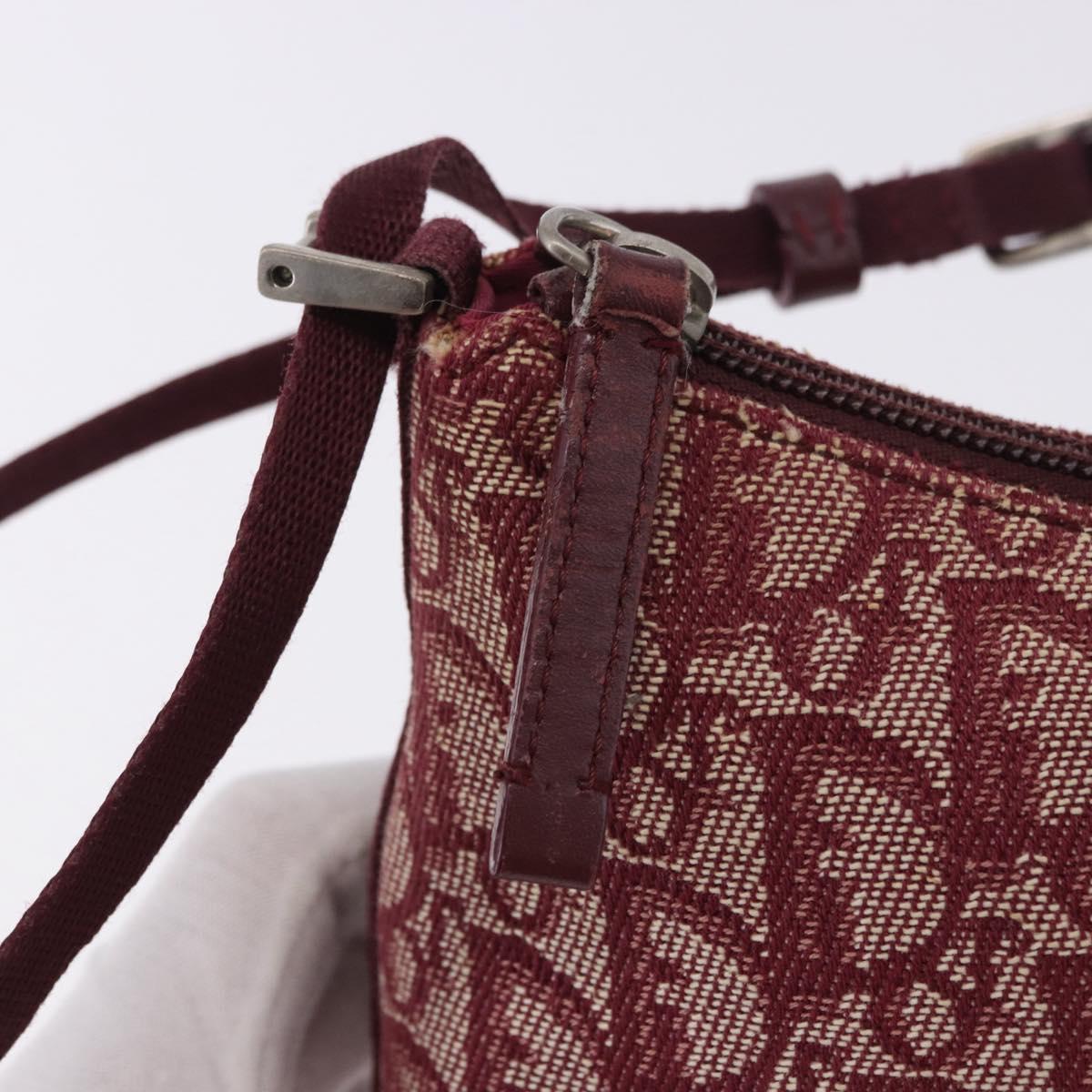 Christian Dior Trotter Canvas Accessory Pouch Red Silver Auth ka5653 - Jerrillo image 10