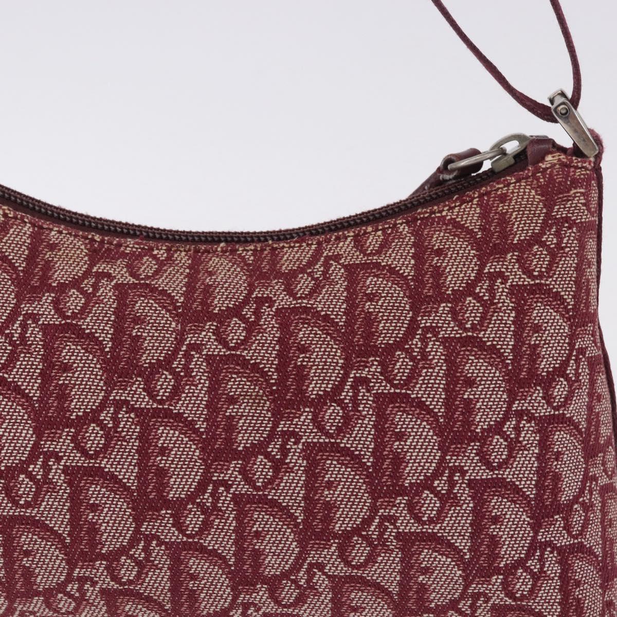 Christian Dior Trotter Canvas Accessory Pouch Red Silver Auth ka5653 - Jerrillo image 3