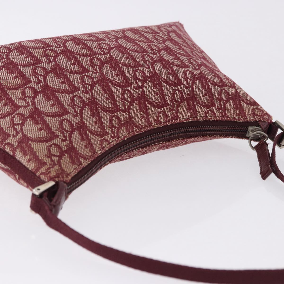 Christian Dior Trotter Canvas Accessory Pouch Red Silver Auth ka5653 - Jerrillo image 7