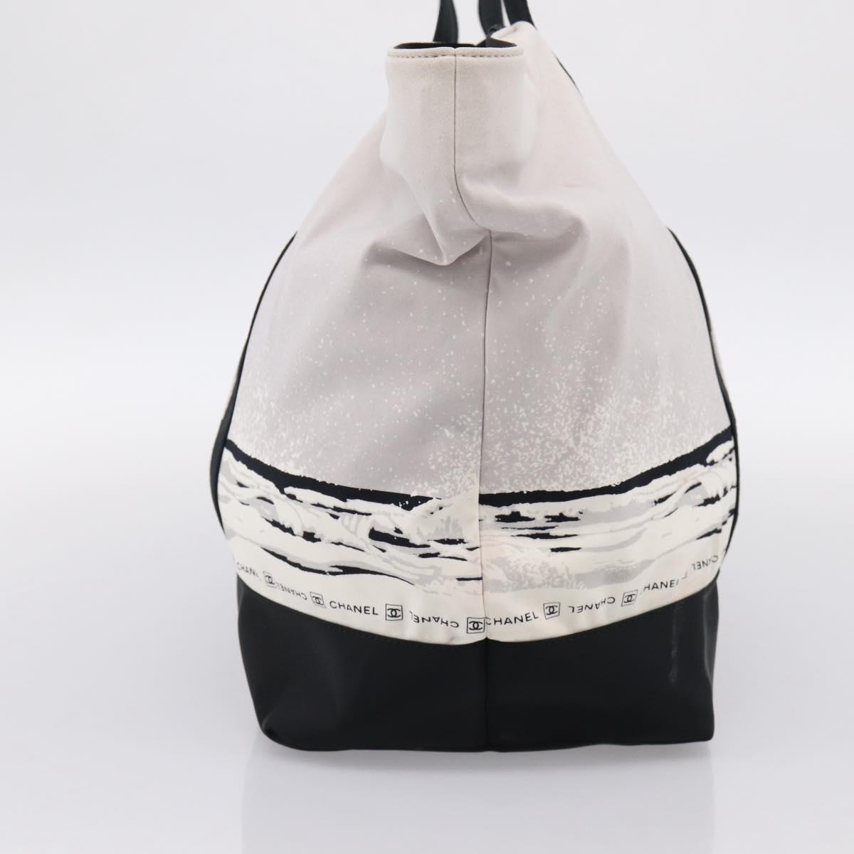 CHANEL Sports High Summer Hand Bag Nylon Black Silver CC Auth ka5657V - Jerrillo image 5