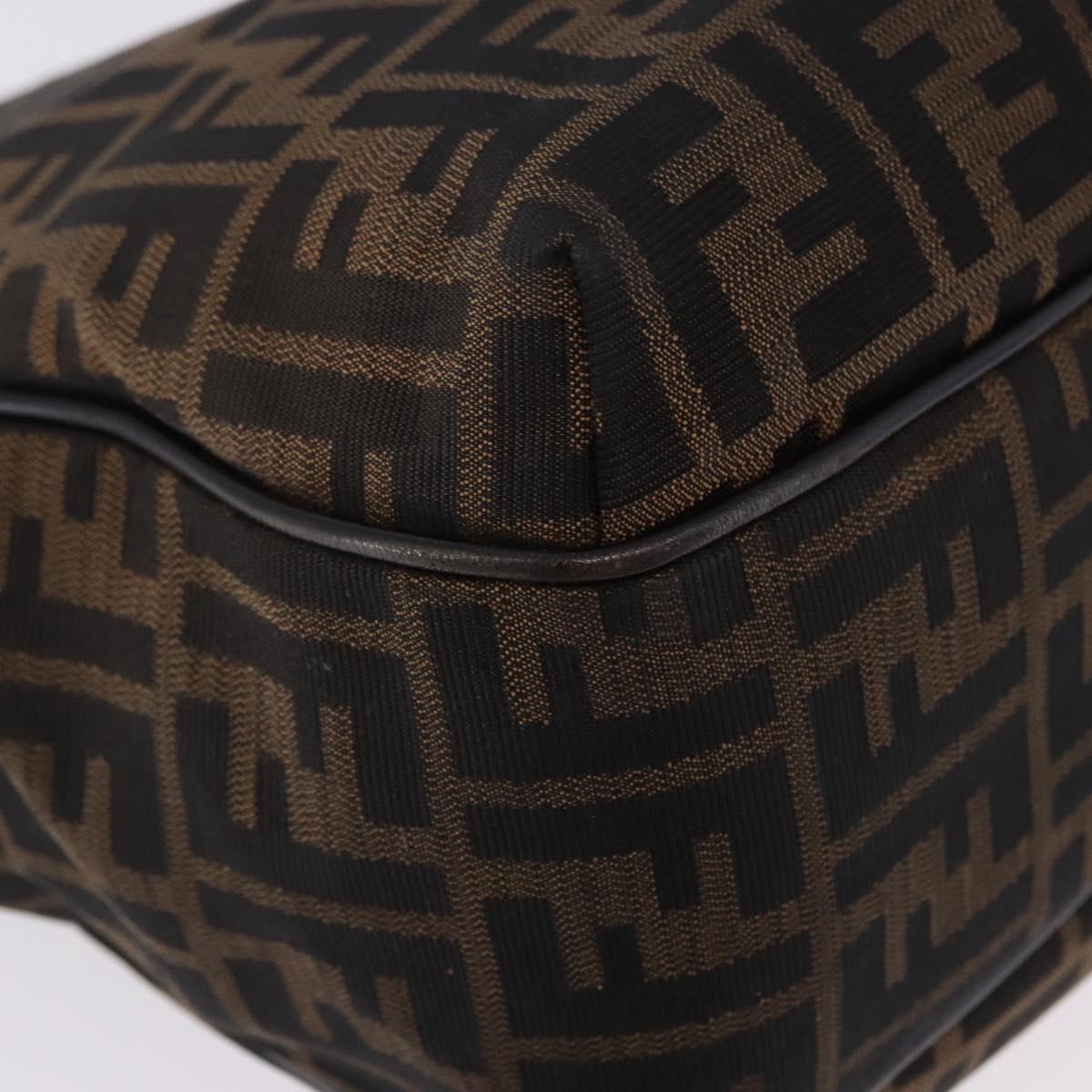 FENDI Zucca Canvas Tote Bag Brown Black Auth ka5668 - Jerrillo image 9