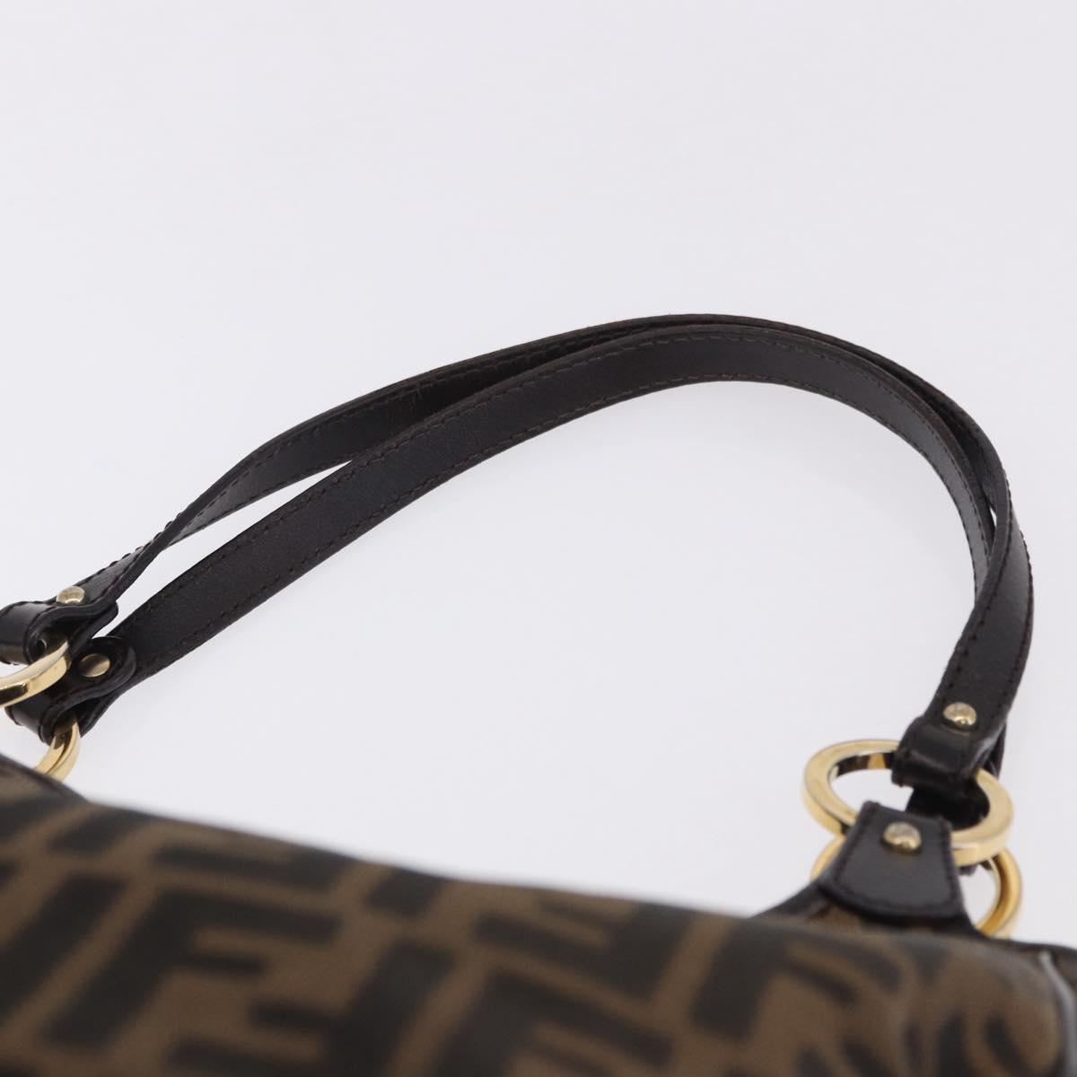 FENDI Zucca Canvas Tote Bag Brown Black Auth ka5668 - Jerrillo image 8
