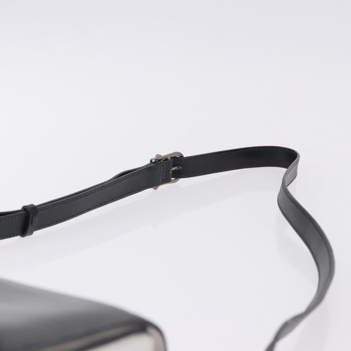 CELINE Shoulder Bag Leather Black White Auth ka5694A - Jerrillo image 8