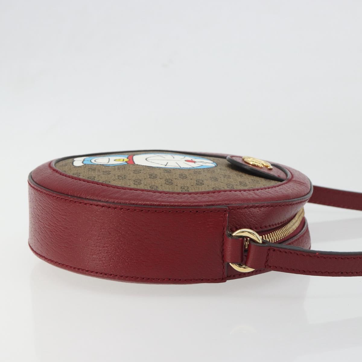 GUCCI Micro GG Supreme Doraemon Collaboration Bag PVC Beige 625216 Auth ka5794M - Jerrillo image 4