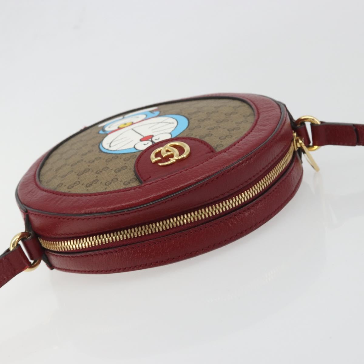 GUCCI Micro GG Supreme Doraemon Collaboration Bag PVC Beige 625216 Auth ka5794M - Jerrillo image 6