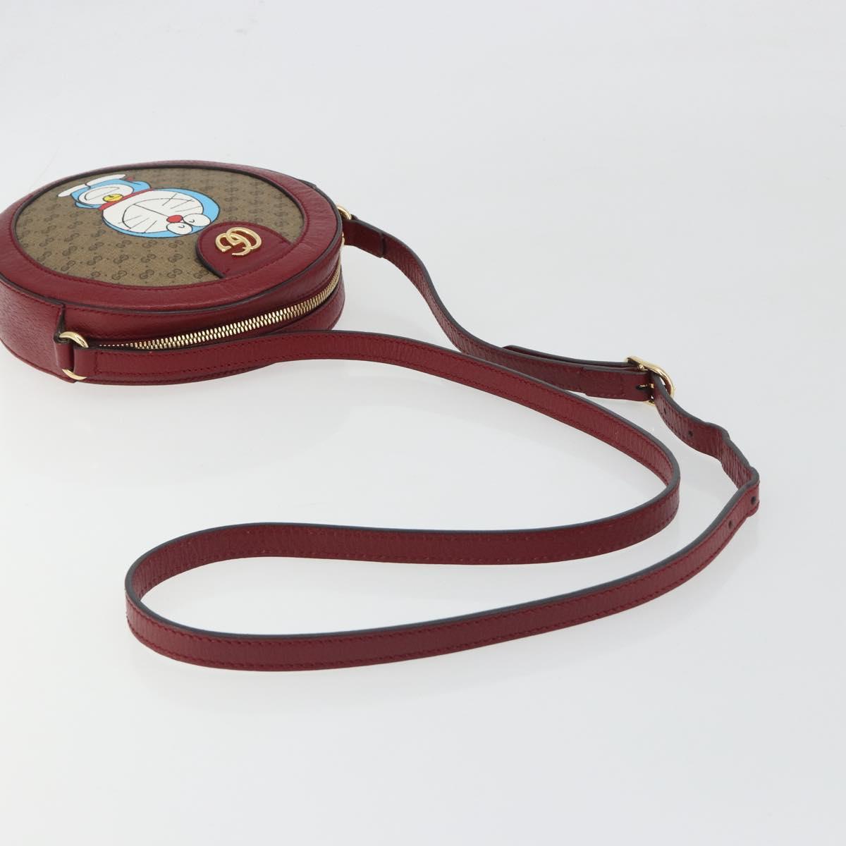 GUCCI Micro GG Supreme Doraemon Collaboration Bag PVC Beige 625216 Auth ka5794M - Jerrillo image 7