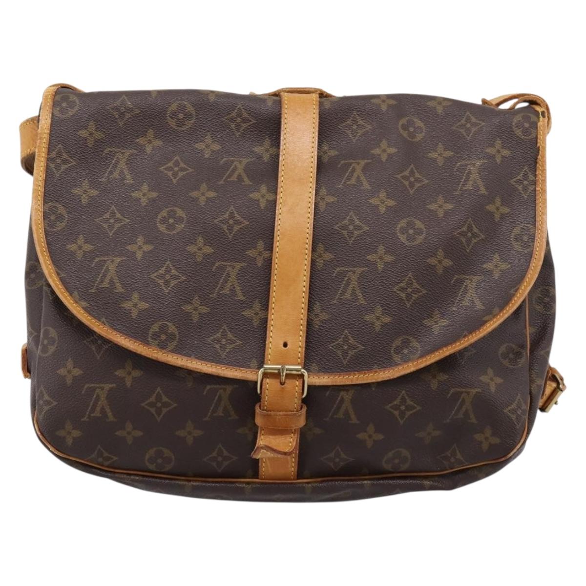 LOUIS VUITTON Monogram Saumur 35 Shoulder Bag M42254 LV Auth ka5862 - Jerrillo image 2