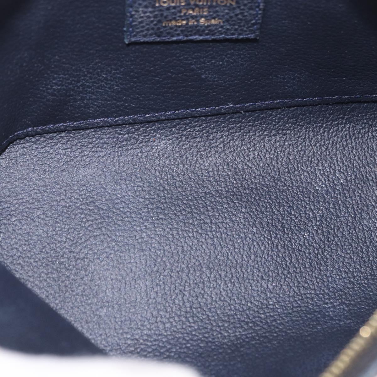 LOUIS VUITTON Monogram Empreinte Pochette Cosmetic PM Navy M69413 LV Auth ka5873 - Jerrillo image 10