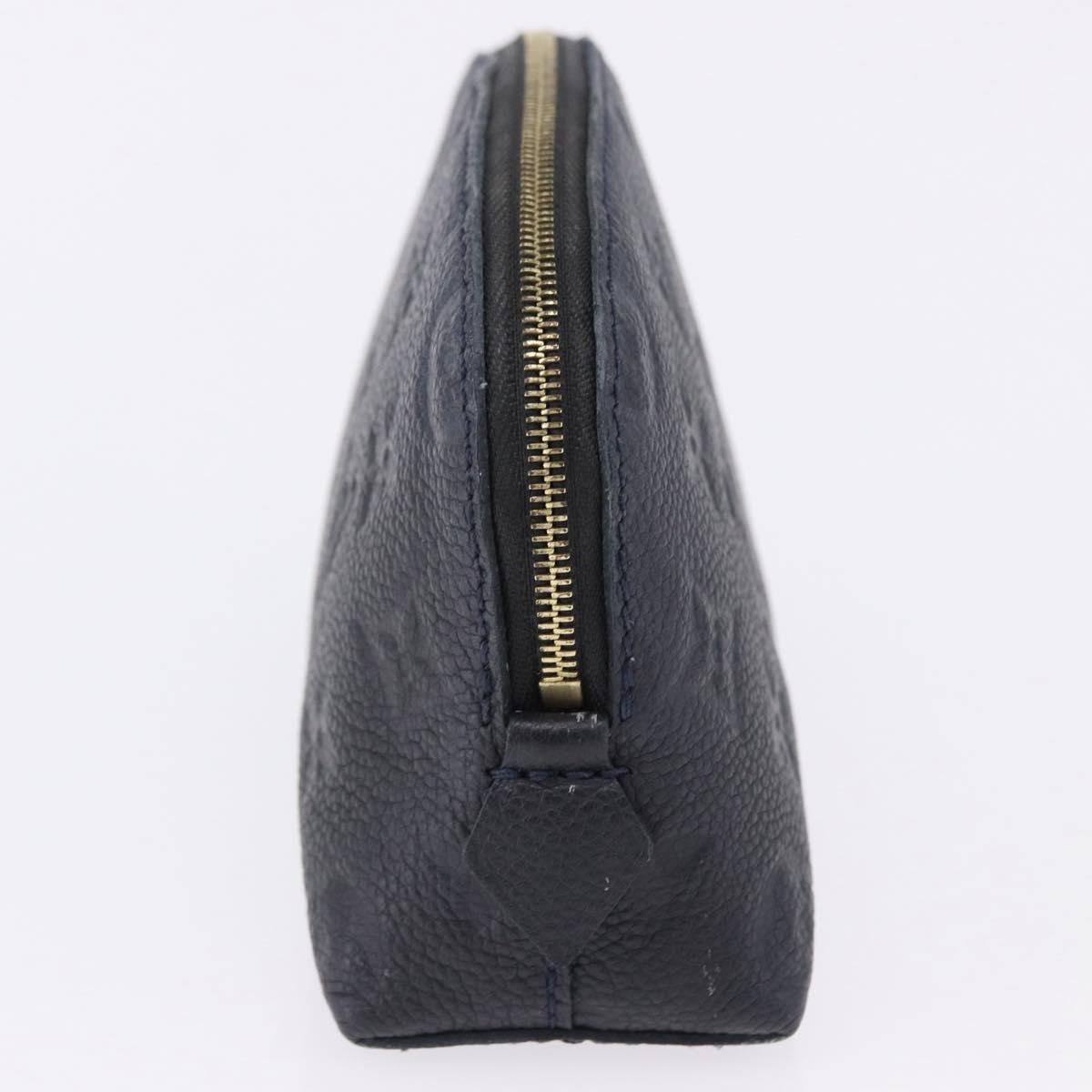 LOUIS VUITTON Monogram Empreinte Pochette Cosmetic PM Navy M69413 LV Auth ka5873 - Jerrillo image 3
