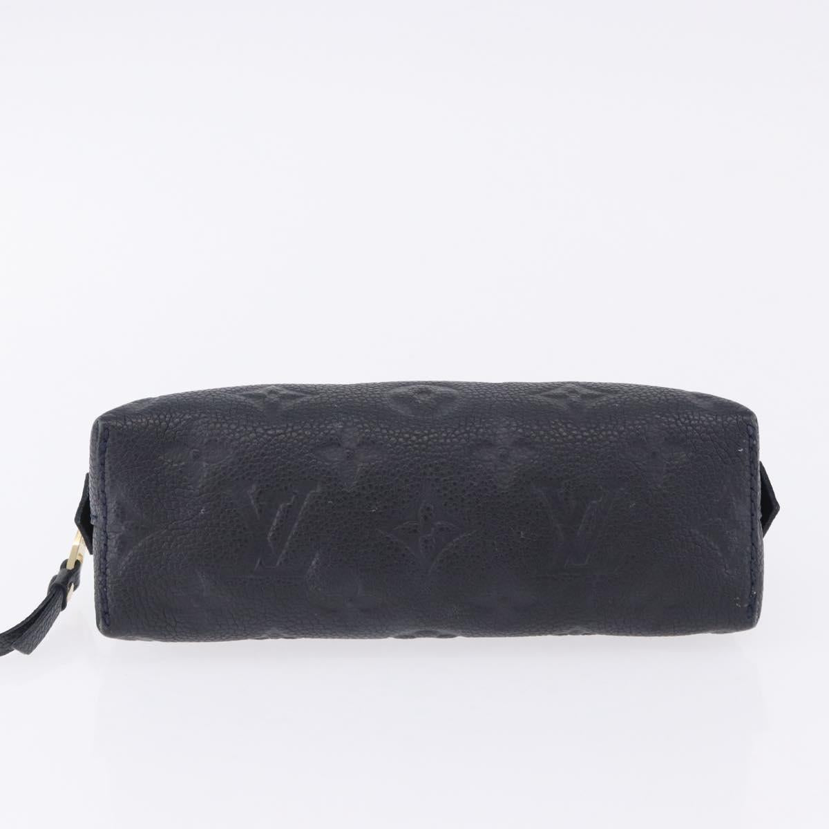 LOUIS VUITTON Monogram Empreinte Pochette Cosmetic PM Navy M69413 LV Auth ka5873 - Jerrillo image 6