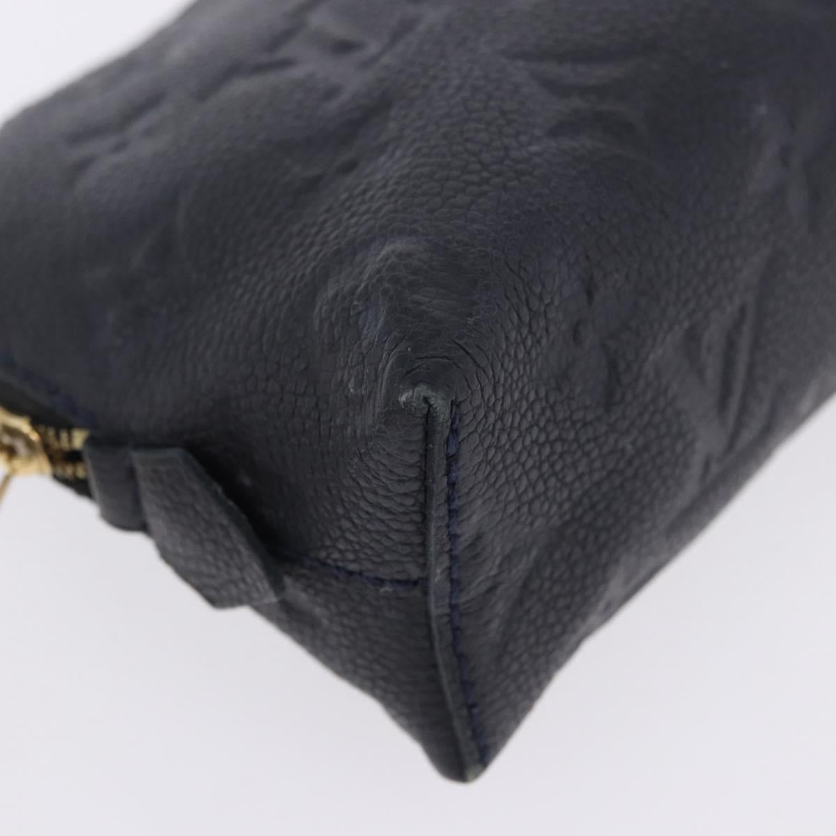 LOUIS VUITTON Monogram Empreinte Pochette Cosmetic PM Navy M69413 LV Auth ka5873 - Jerrillo image 7