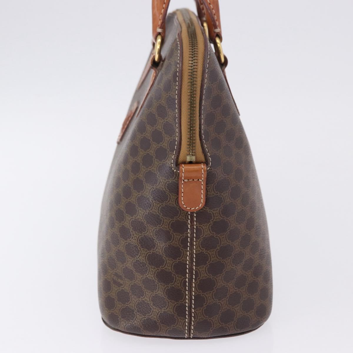CELINE Macadam Canvas Hand Bag PVC Leather Brown Gold Auth ka5884 - Jerrillo image 4