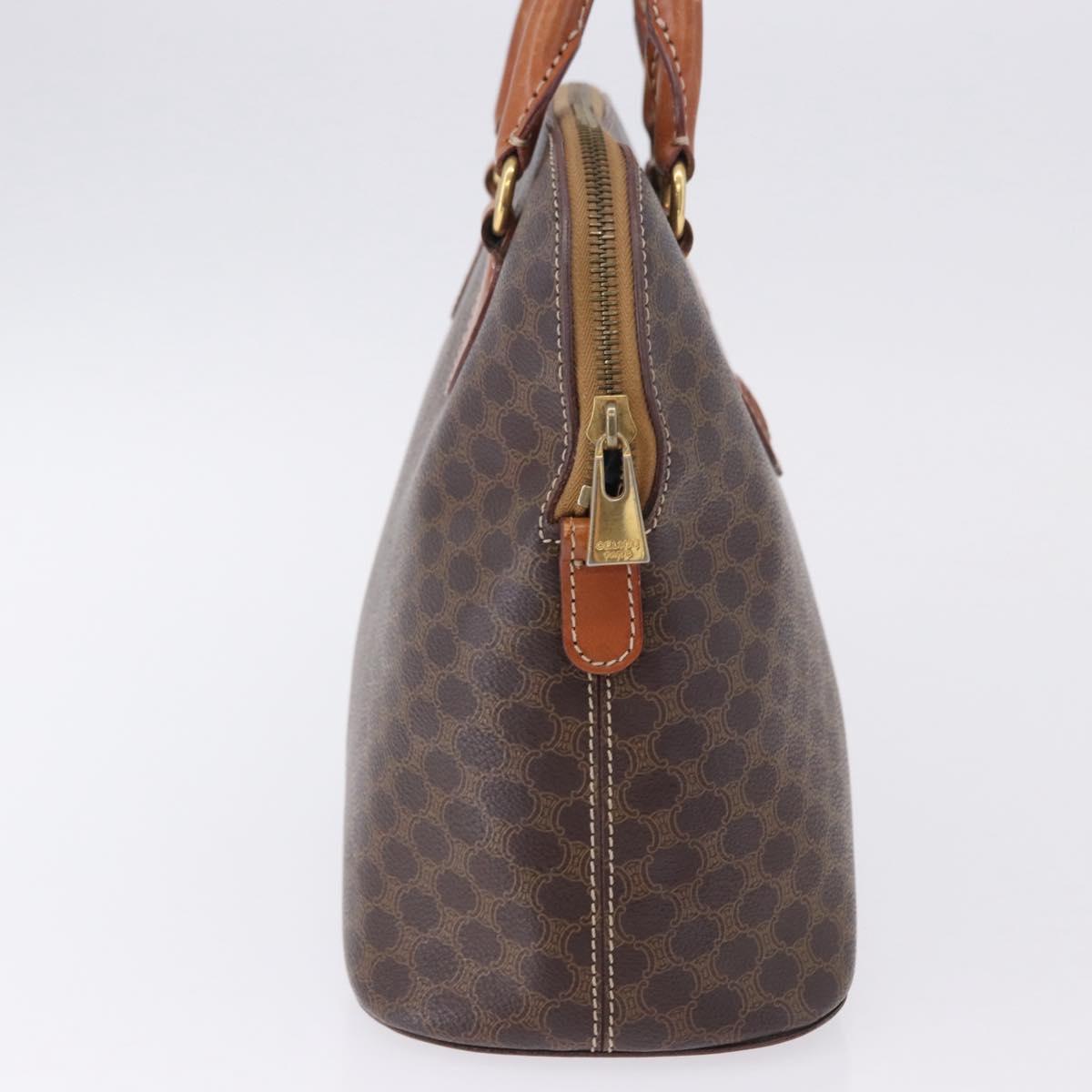 CELINE Macadam Canvas Hand Bag PVC Leather Brown Gold Auth ka5884 - Jerrillo image 5