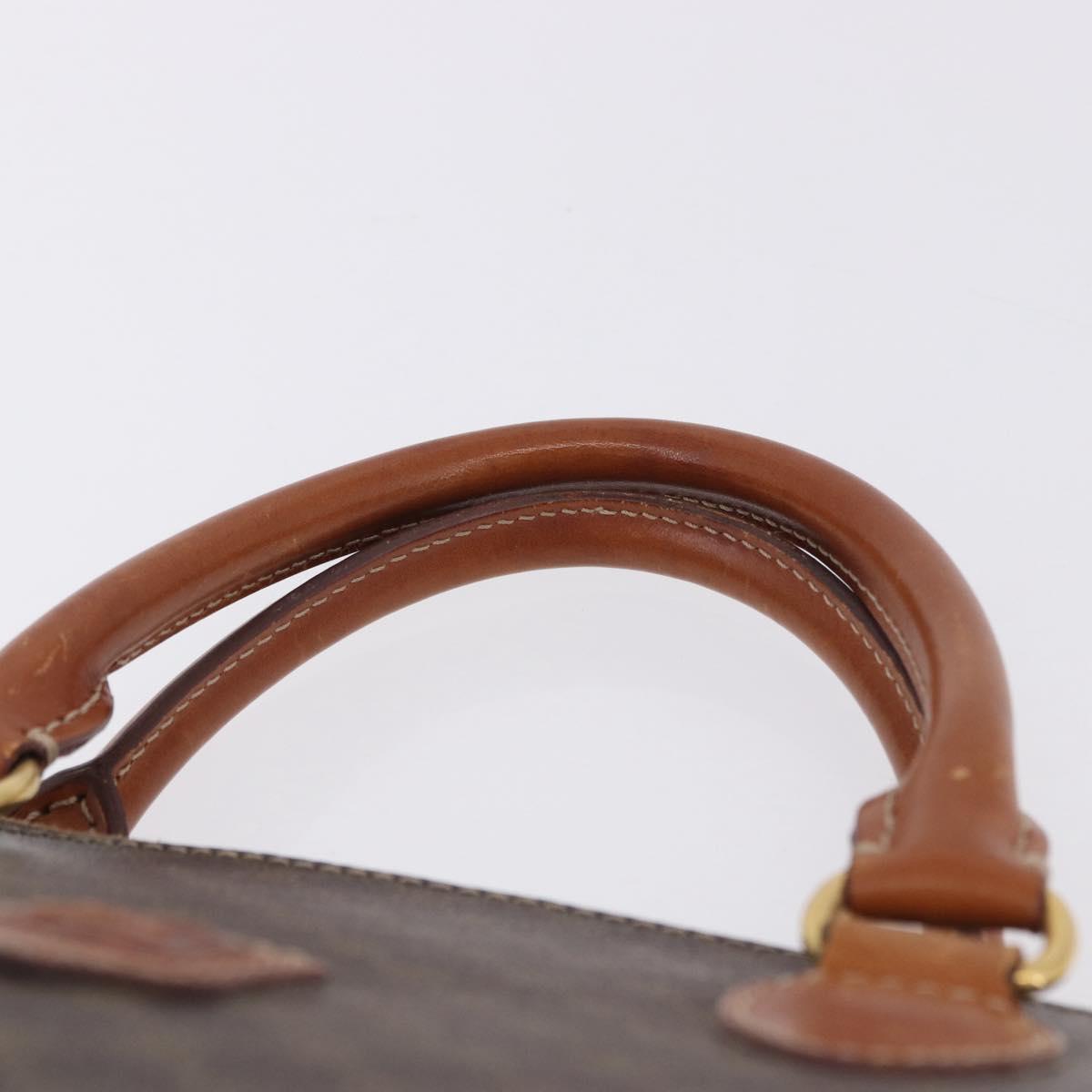 CELINE Macadam Canvas Hand Bag PVC Leather Brown Gold Auth ka5884 - Jerrillo image 8