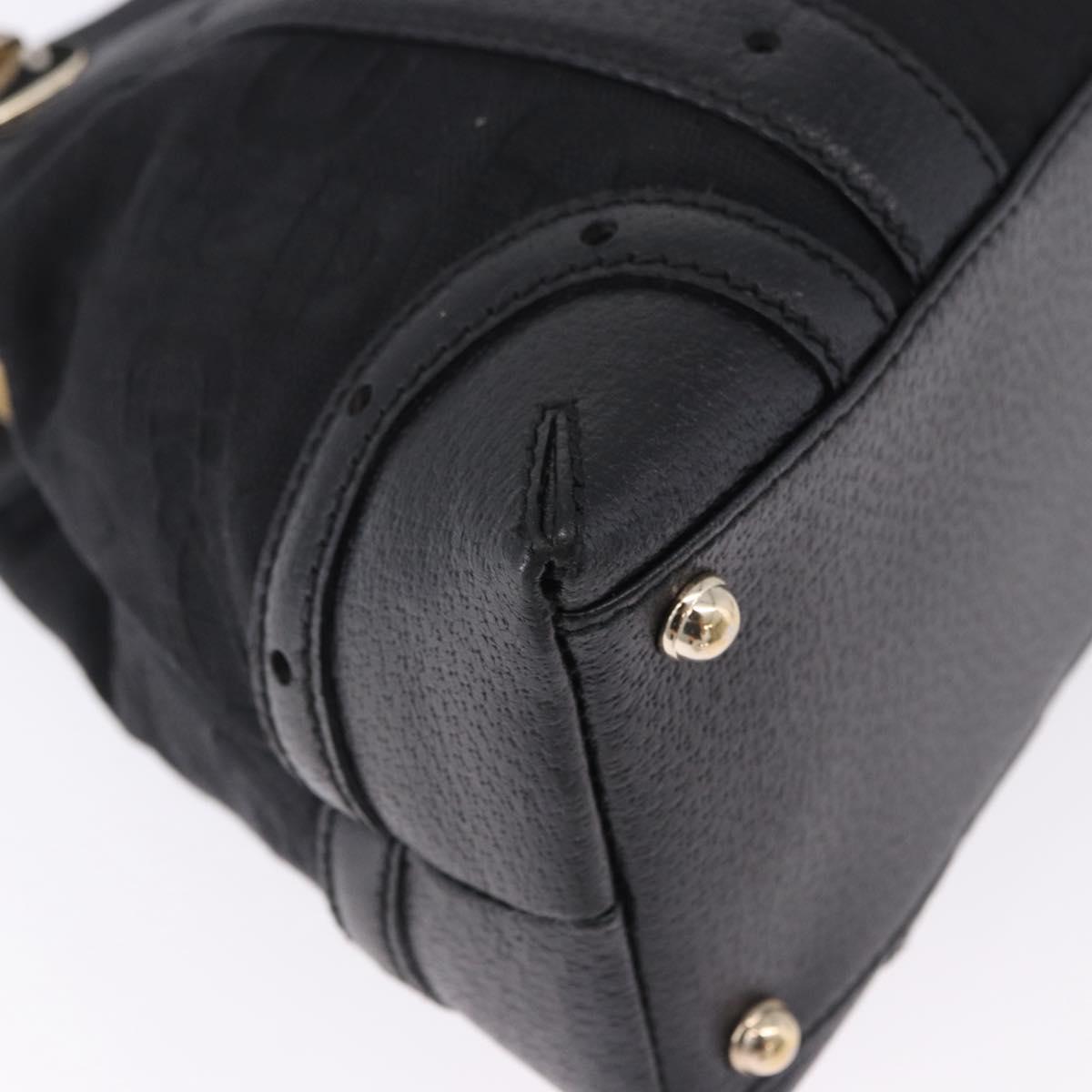 GUCCI Hand Bag Canvas Black Gold 145761 Auth ka5897V - Jerrillo image 9