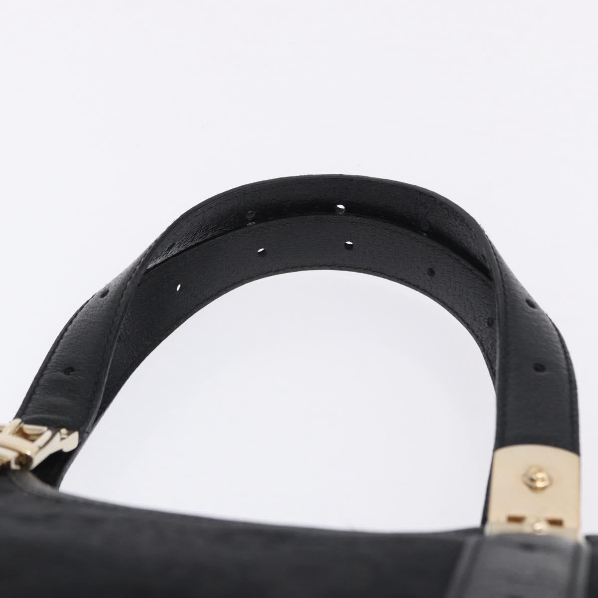 GUCCI Hand Bag Canvas Black Gold 145761 Auth ka5897V - Jerrillo image 8