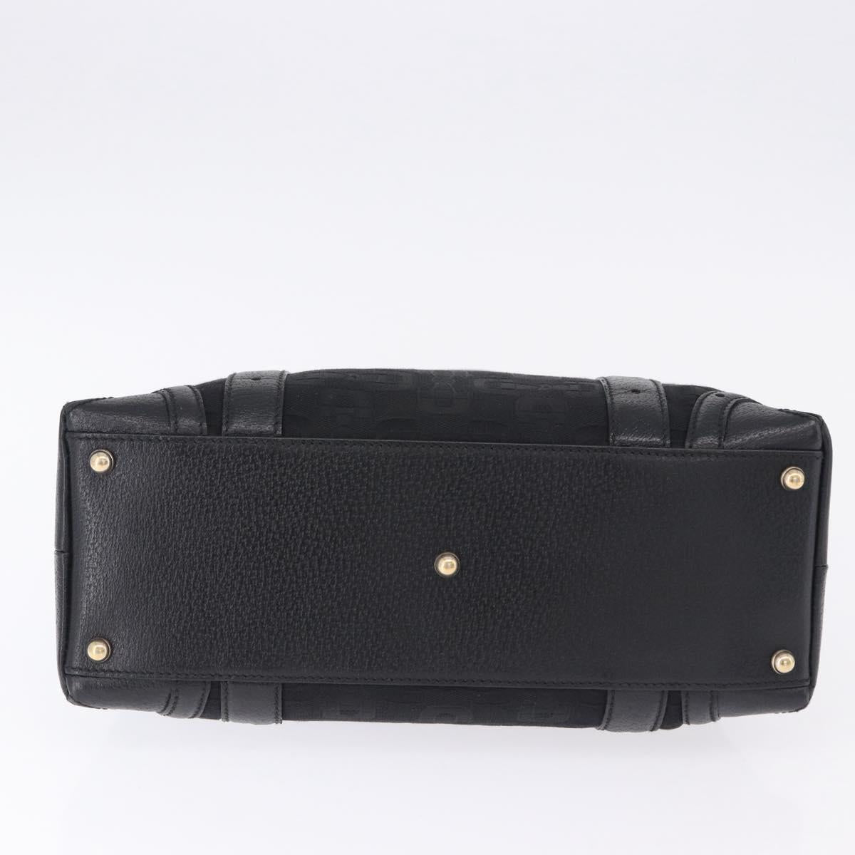 GUCCI Hand Bag Canvas Black Gold 145761 Auth ka5897V - Jerrillo image 5