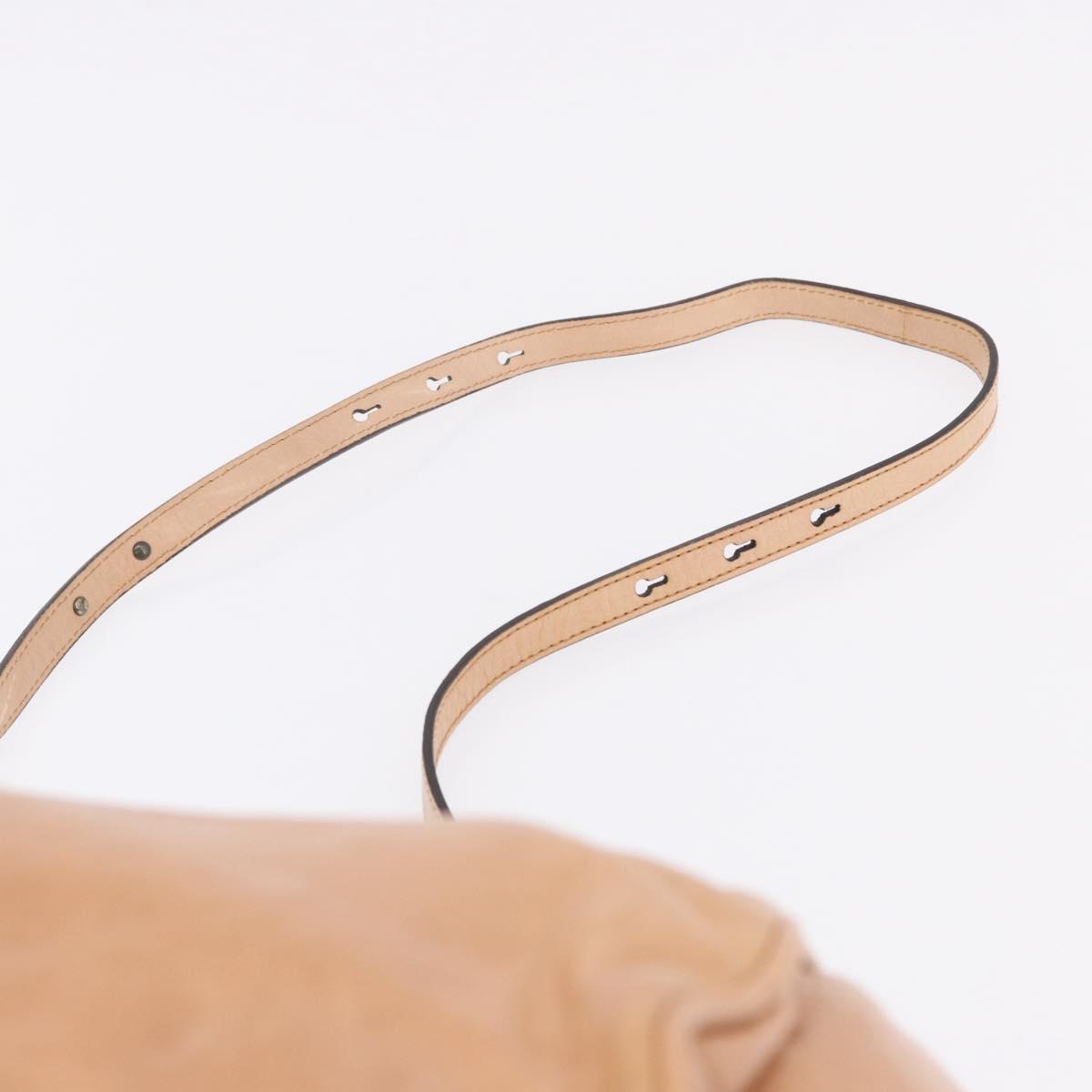 Chloe Etel Hand Bag Leather 2way Beige Gold Auth ka5954A - Jerrillo image 10
