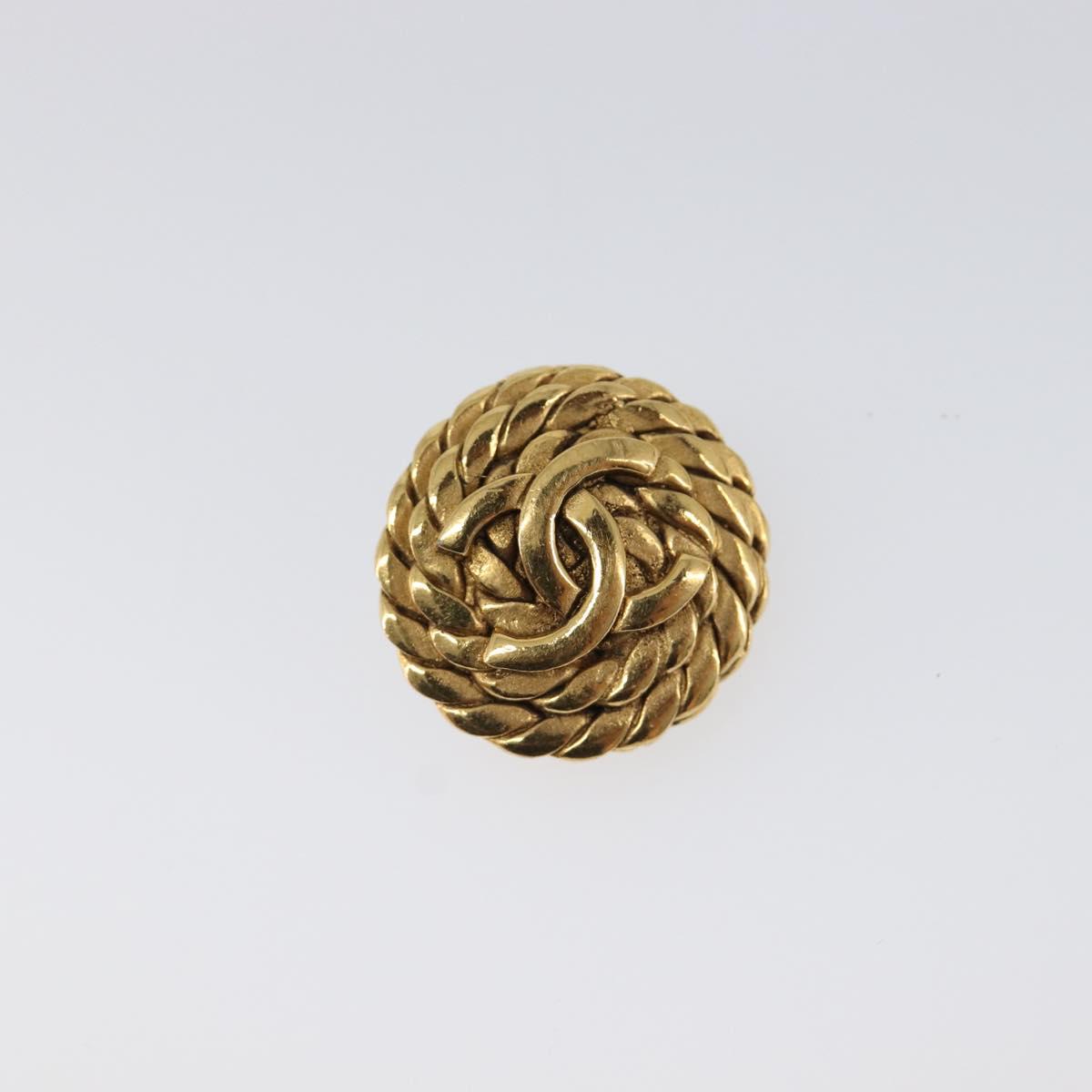 CHANEL Earring metal Gold Tone CC Auth ka6048 - Jerrillo image 2