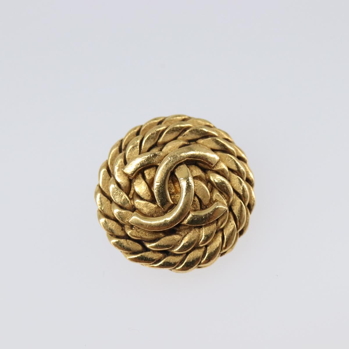 CHANEL Earring metal Gold Tone CC Auth ka6048 - Jerrillo image 6