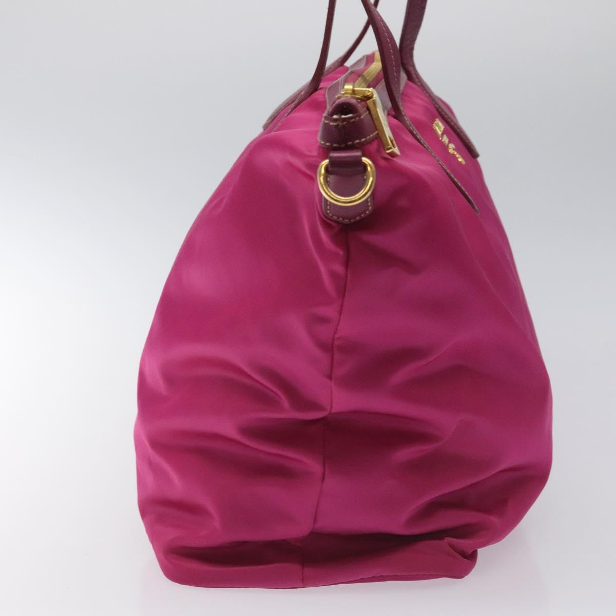 PRADA Tote Bag Nylon 2way Pink Gold Auth ki5497V - Jerrillo image 4
