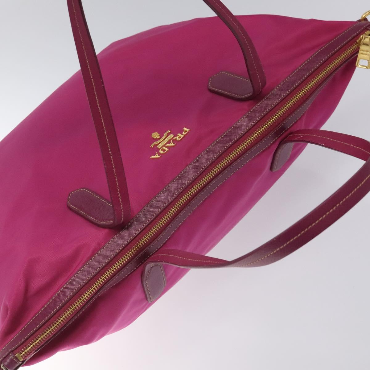 PRADA Tote Bag Nylon 2way Pink Gold Auth ki5497V - Jerrillo image 6