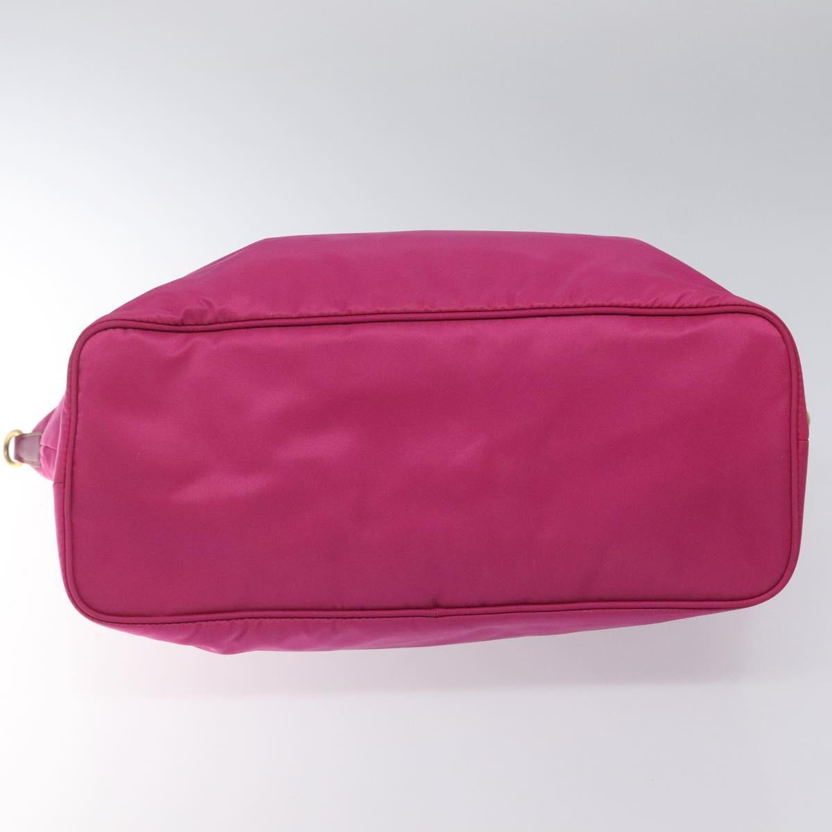 PRADA Tote Bag Nylon 2way Pink Gold Auth ki5497V - Jerrillo image 5