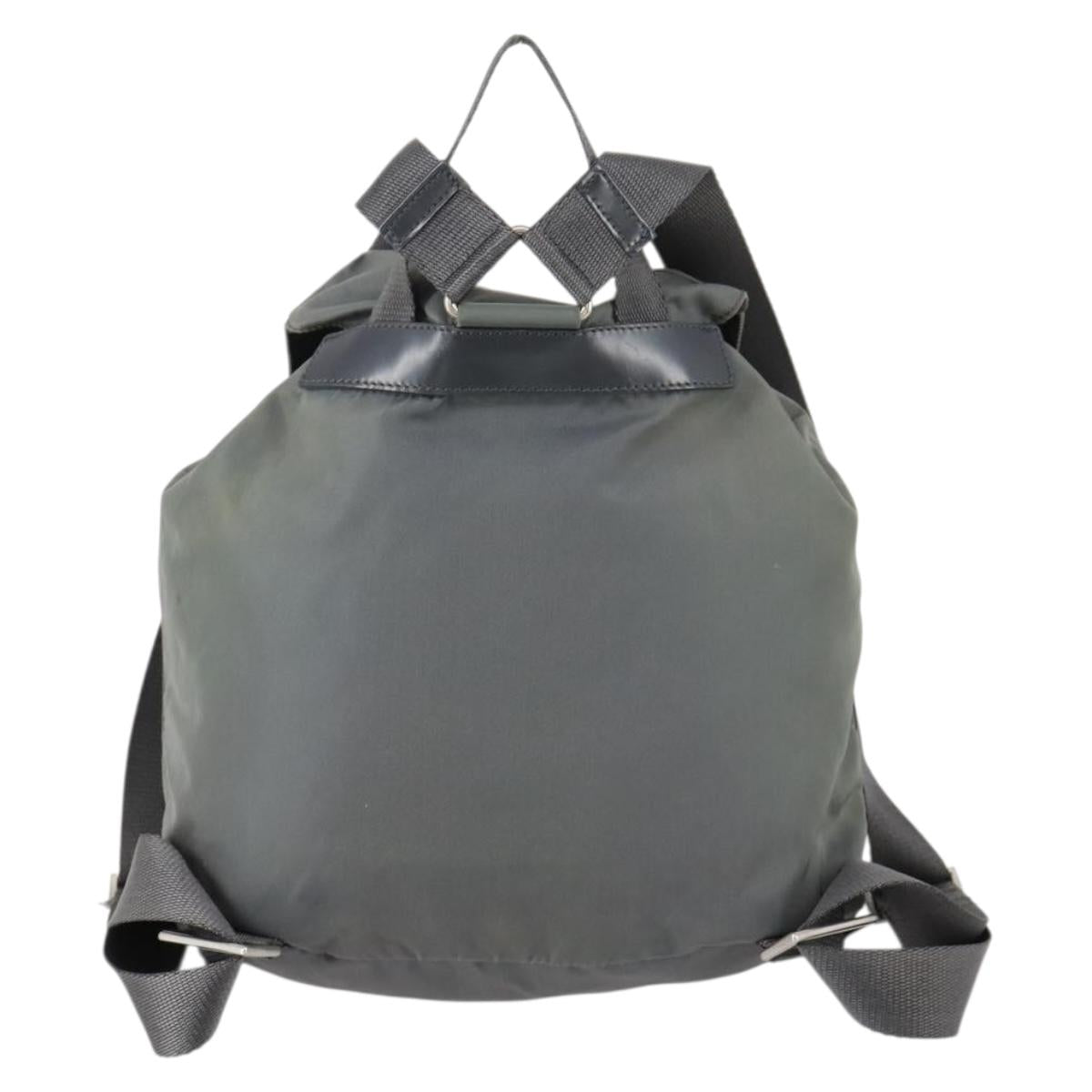 PRADA Backpack Nylon Gray Silver Auth kk572 - Jerrillo image 2