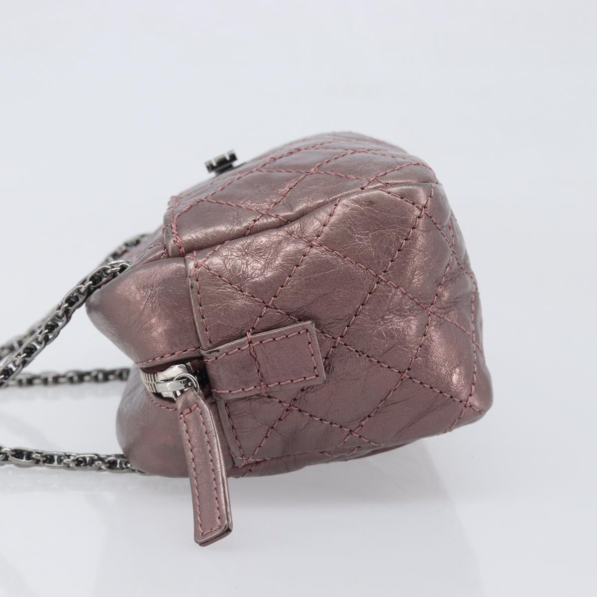 CHANEL 2.55 Matelasse Chain Shoulder Bag Leather Pink Silver CC Auth yk20882V - Jerrillo image 5