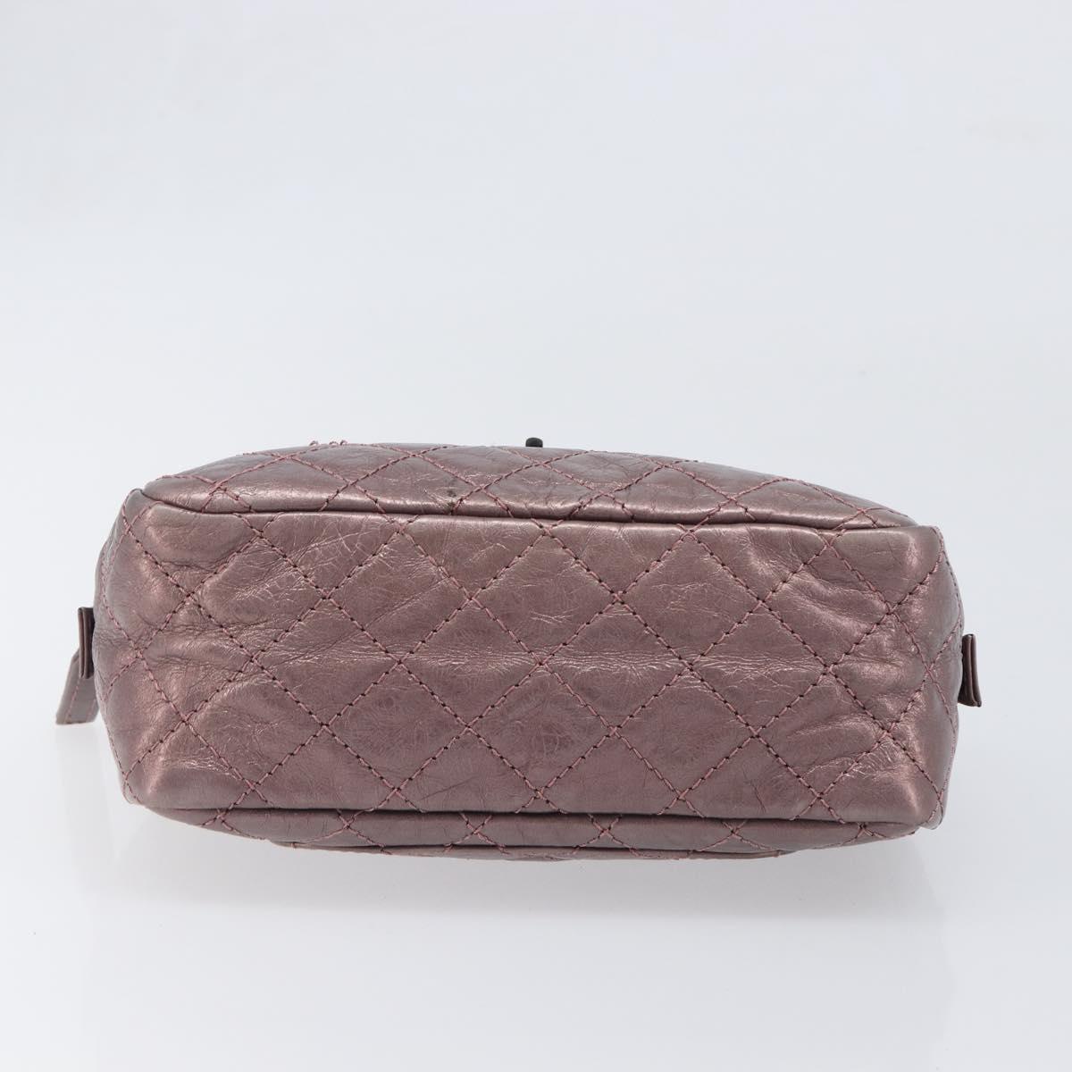 CHANEL 2.55 Matelasse Chain Shoulder Bag Leather Pink Silver CC Auth yk20882V - Jerrillo image 9